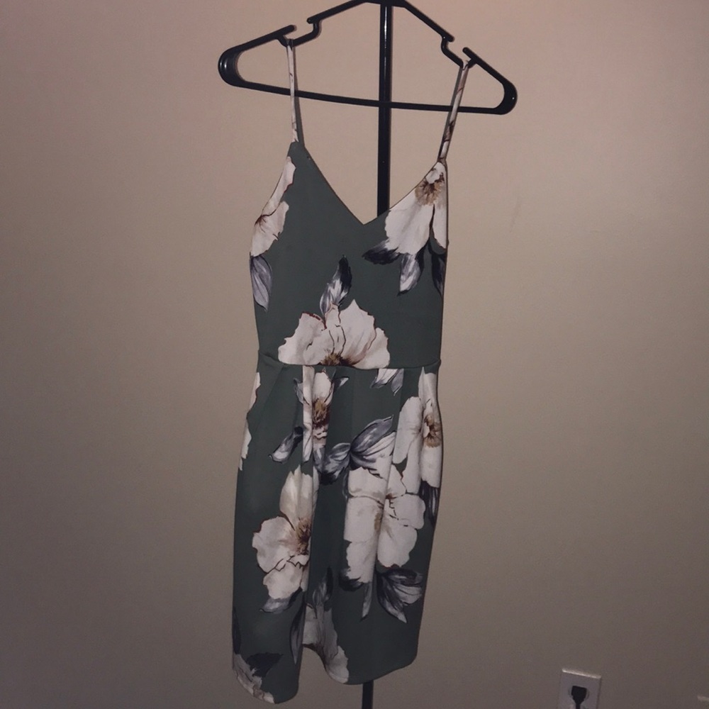 Green Monteau Dress